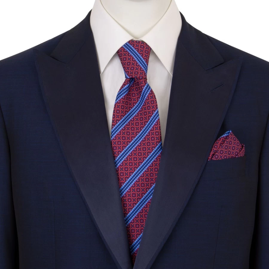Stefano Ricci Luxury Hand-Printed Silk Tie Set in Elegant Color 45100_003