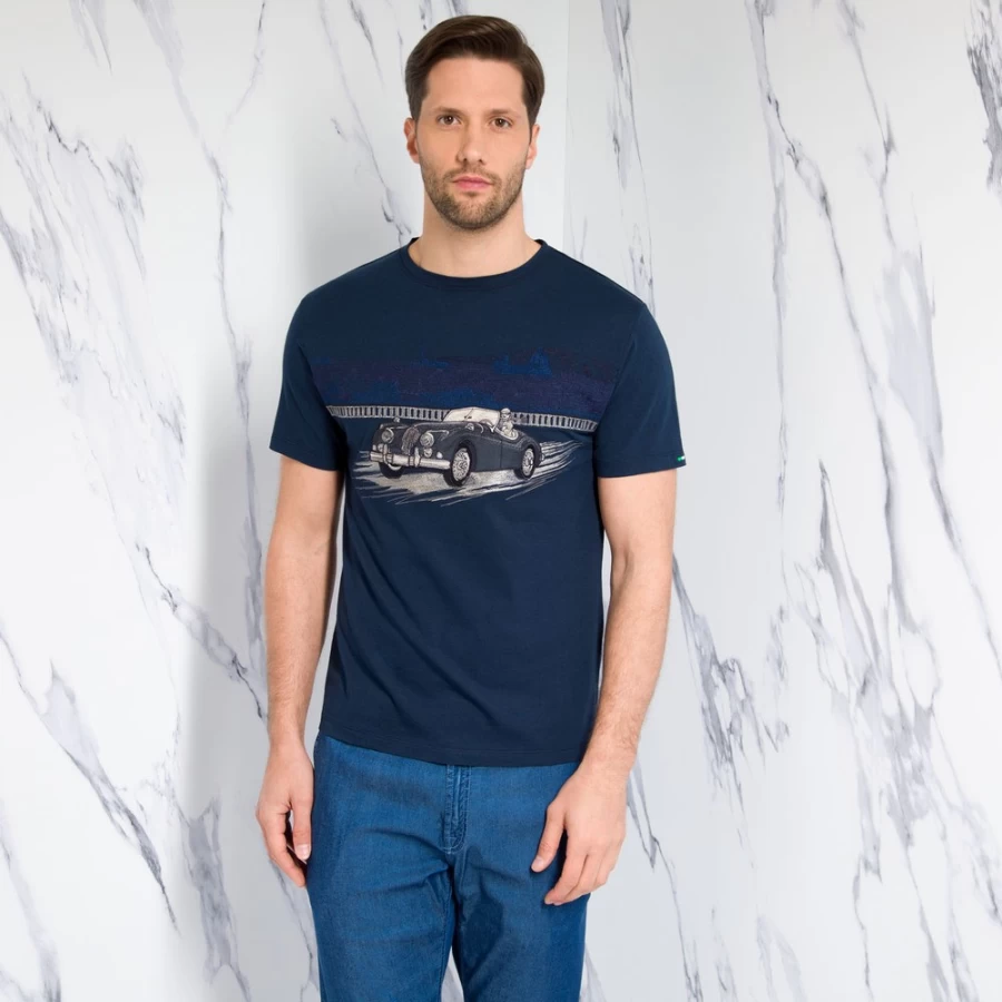 Stefano Ricci Men's B001 Crewneck T-Shirt | Premium Cotton Classic Fit