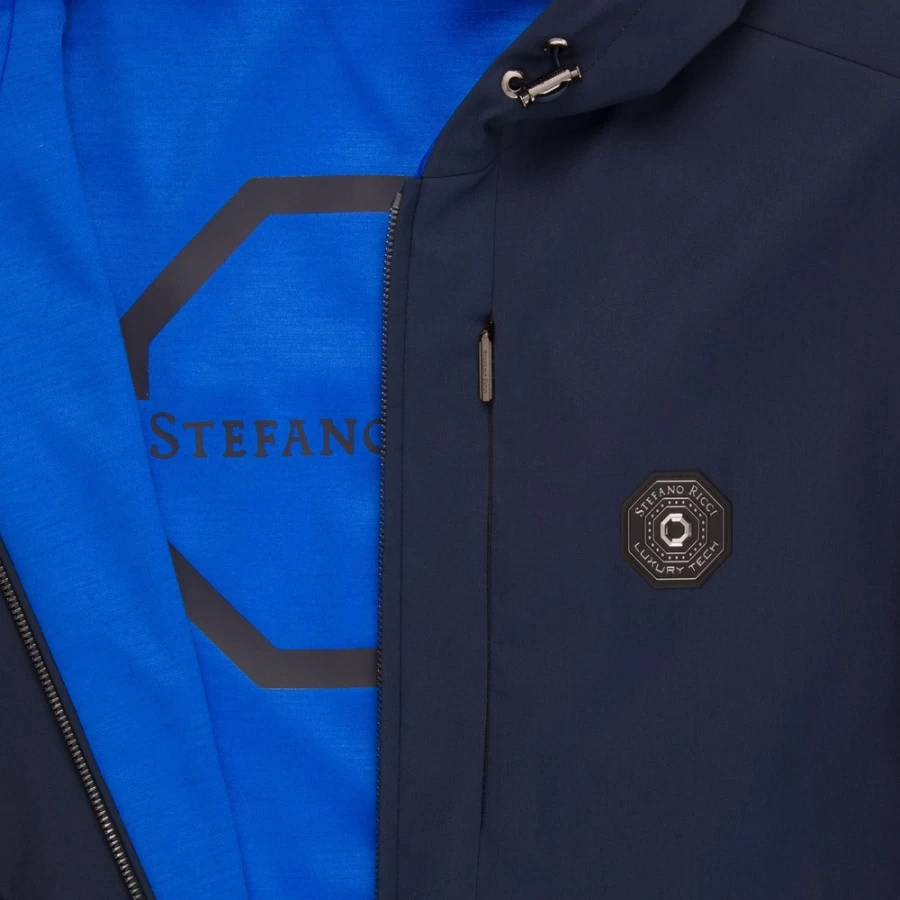 "Stefano Ricci Men's Reversible Hooded Blouson Jacket"