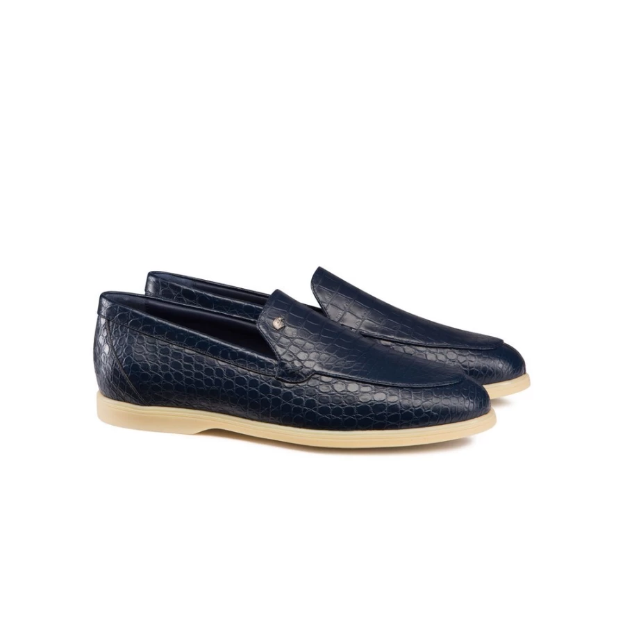 Stefano Ricci Luxury Matted Crocodile Leather Loafers for Men - Premium Italian Designer Slip-On Shoes