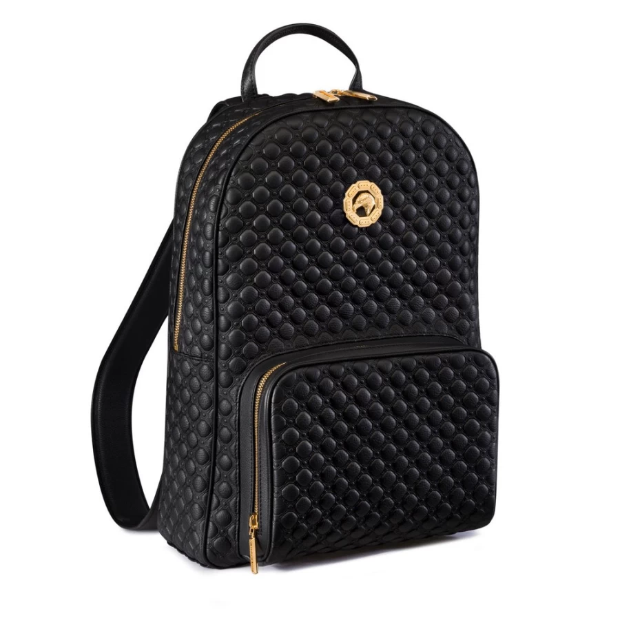 Stefano Ricci Handmade Premium Calfskin Leather Backpack for Men - Luxury Designer Laptop Bag