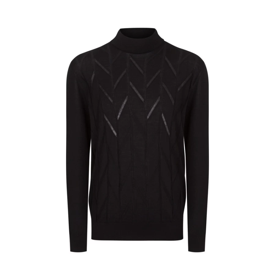 Stefano Ricci Men's Luxury Mockneck Sweatshirt - Premium Cotton Blend Pullover