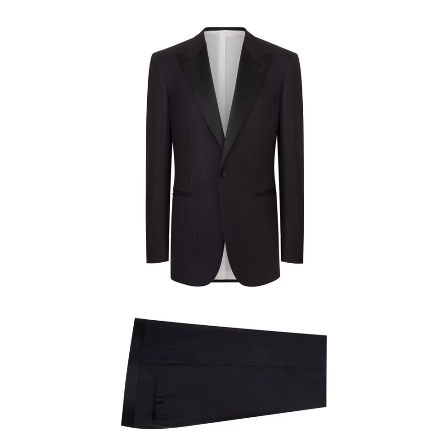 "Stefano Ricci Men's One-Button Tuxedo Suit for Formal Occasions"