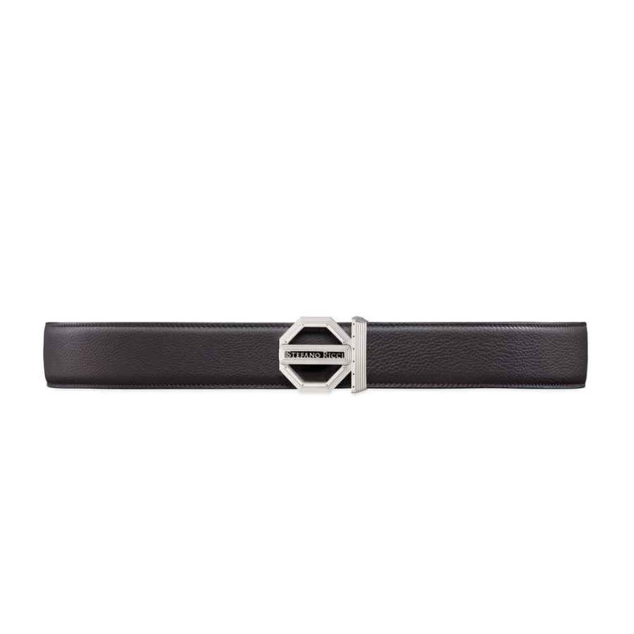 Stefano Ricci Luxury Calfskin Leather Belt in M019 Brown - Premium Italian Designer Men's Accessory