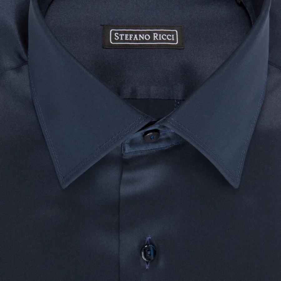 "Stefano Ricci Men's Handmade Torino Shirt – Luxury Italian Cotton Dress Shirt"