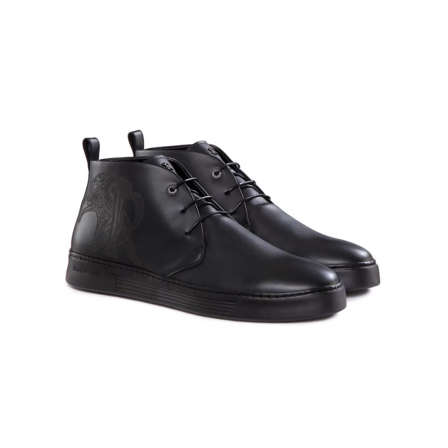Stefano Ricci Men's Calfskin Leather Chukka Boots | Premium Italian Designer Footwear