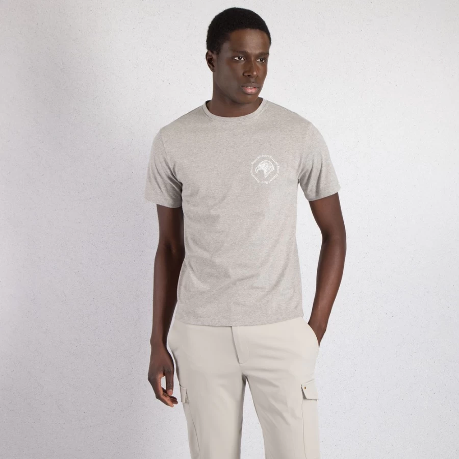 Stefano Ricci Men's Luxury Crewneck T-Shirt - Premium Cotton Classic Fit