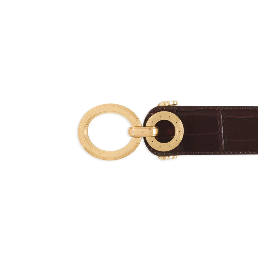 Stefano Ricci Luxury Matted Crocodile Skin Belt for Men - Premium Designer Dress Accessory