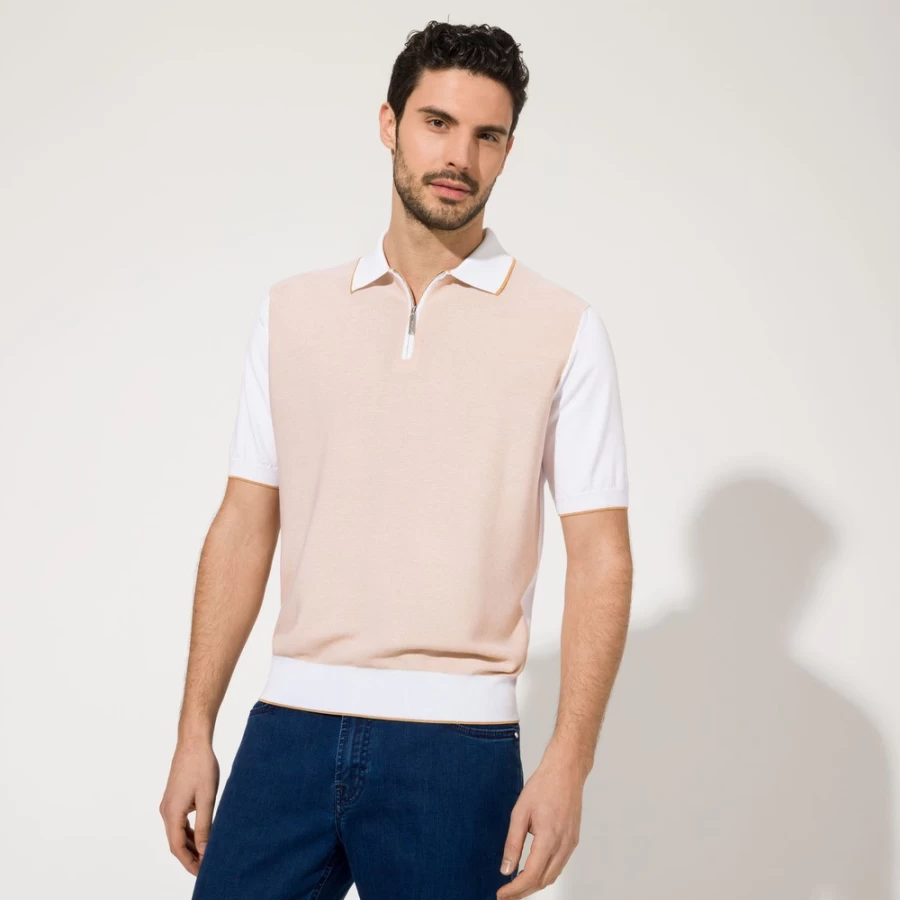 Stefano Ricci Men's Premium Zip Polo Shirt – Luxury Fashion & Style