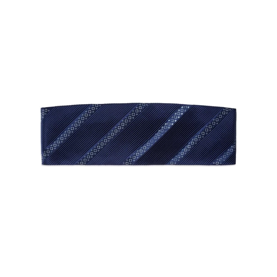 "Stefano Ricci Luxury Pleated Silk Cummerbund with Swarovski Crystals for Men"