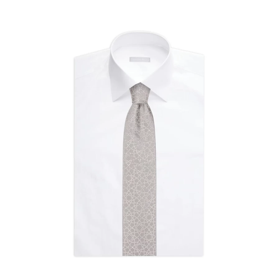 Stefano Ricci Luxury Handmade Silk Tie Embellished with Swarovski Crystals