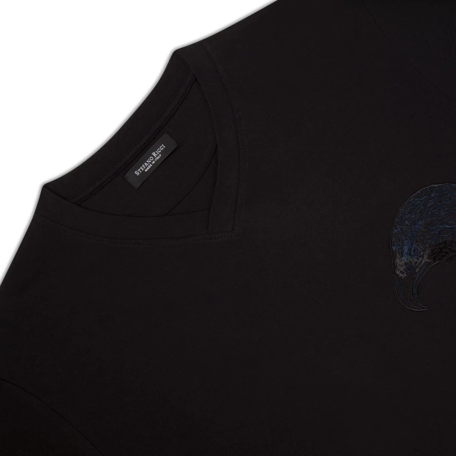Stefano Ricci Men's N999 Crew Neck T-Shirt | Premium Cotton Classic Fit