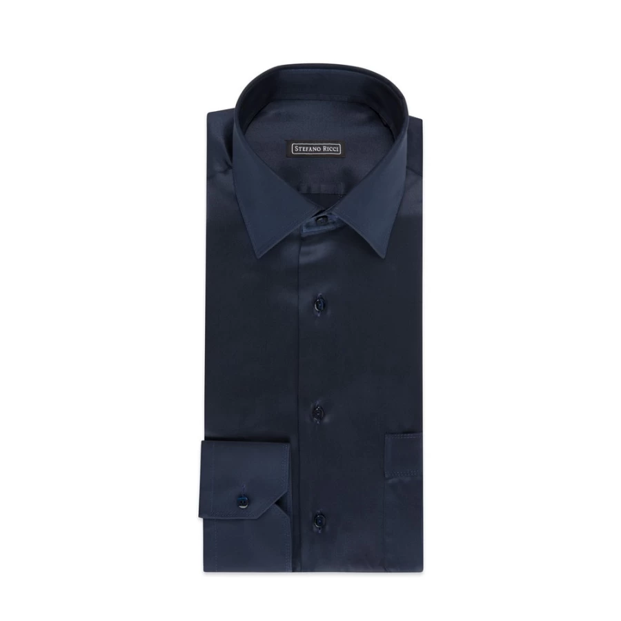 "Stefano Ricci Men's Handmade Torino Shirt – Luxury Italian Cotton Dress Shirt"