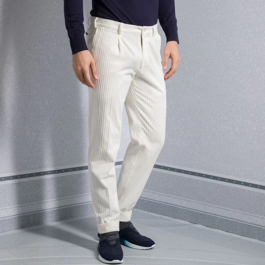 "Stefano Ricci Men's Premium Casual Trousers for Stylish Comfort"