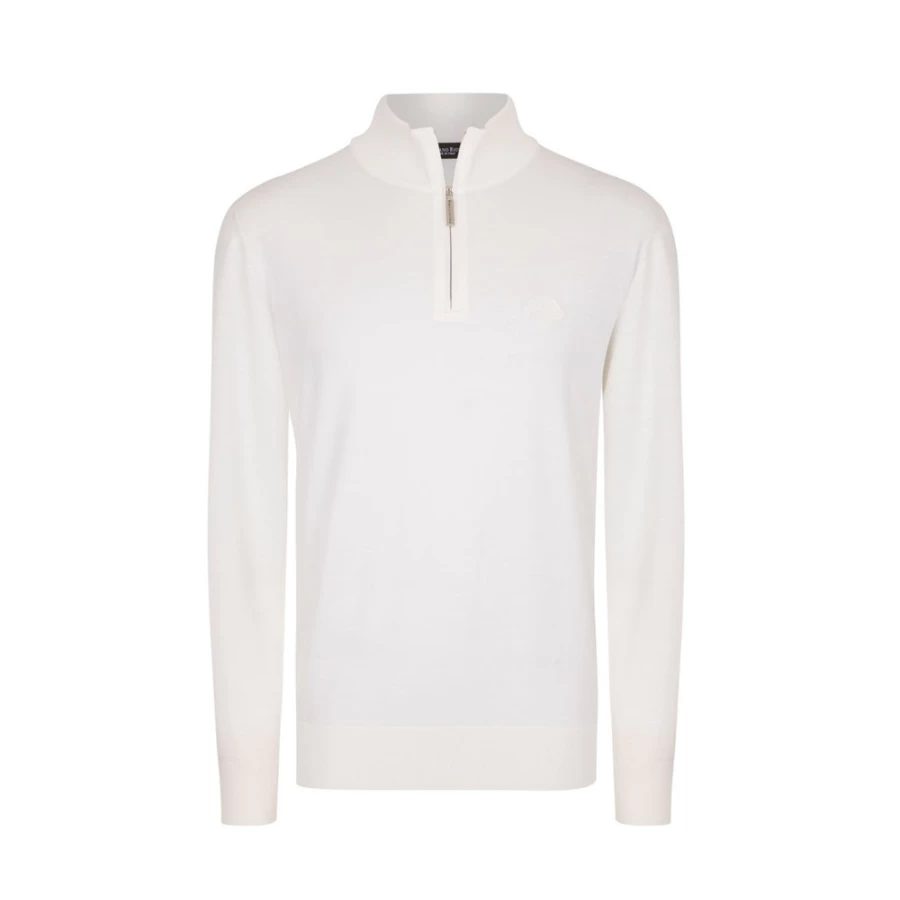 "Stefano Ricci Men's Knit Zip Mock Neck Sweater in Color F22345_204"