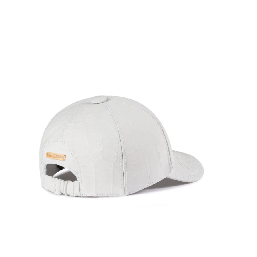 "Stefano Ricci Luxury Nubuck & Crocodile Leather Baseball Cap"