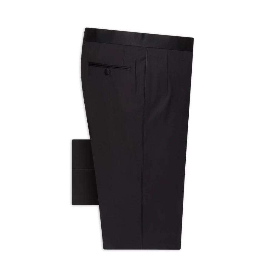 "Stefano Ricci Men's Luxury Tuxedo Pants in Classic Black (160509_008)"