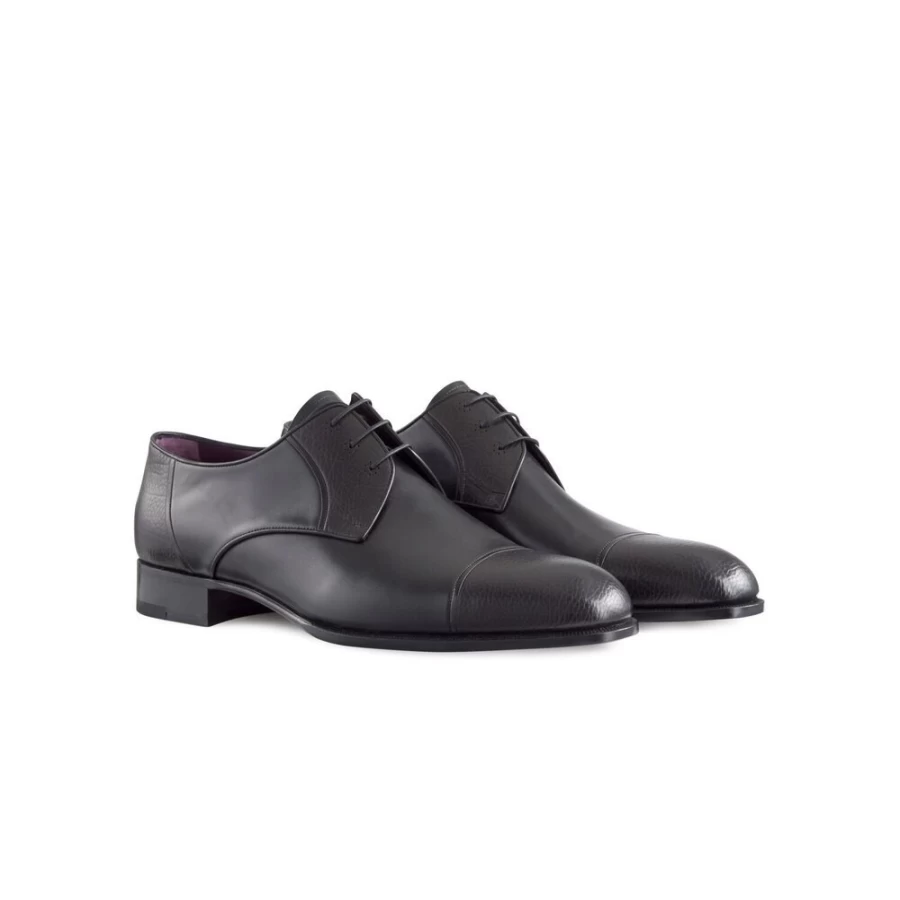 "Stefano Ricci Men's Calfskin Derby Shoes – Premium Leather Dress Footwear"