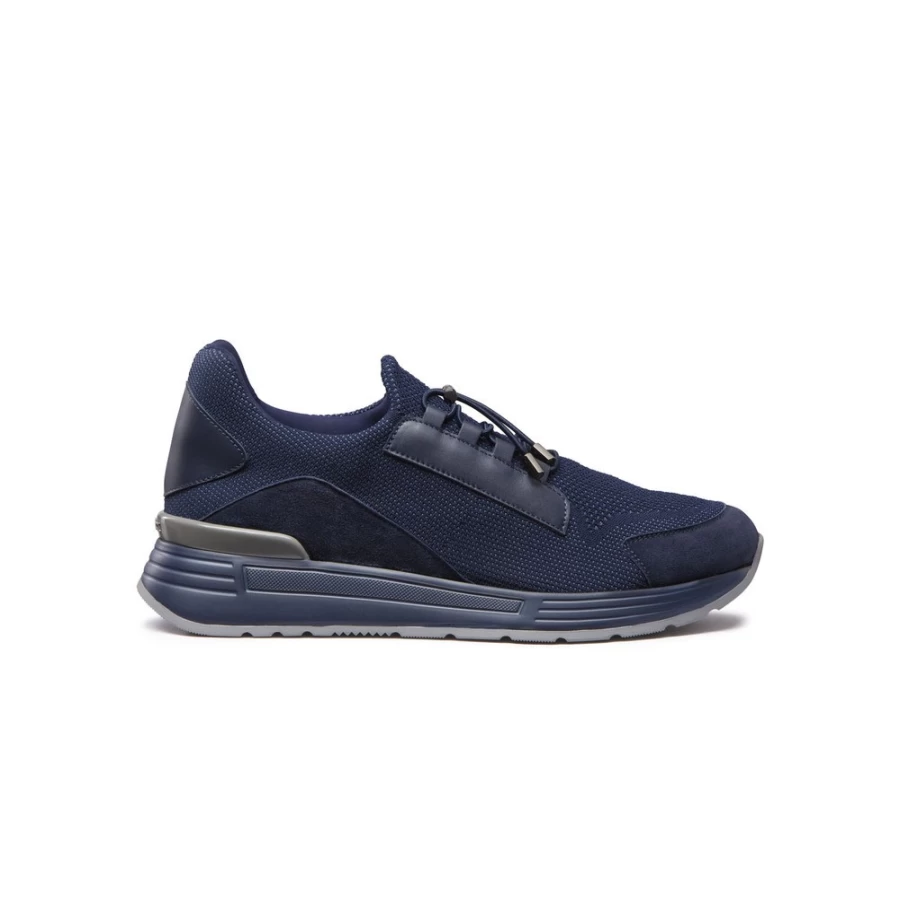 Stefano Ricci Luxury Suede & Calfskin Leather Technical Fabric Sneakers for Men