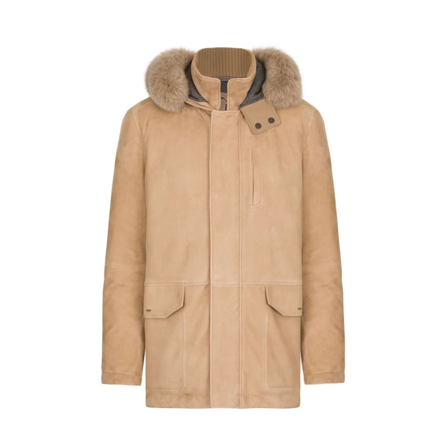 Stefano Ricci Men's Premium Hooded Down Jacket for Winter Warmth & Style
