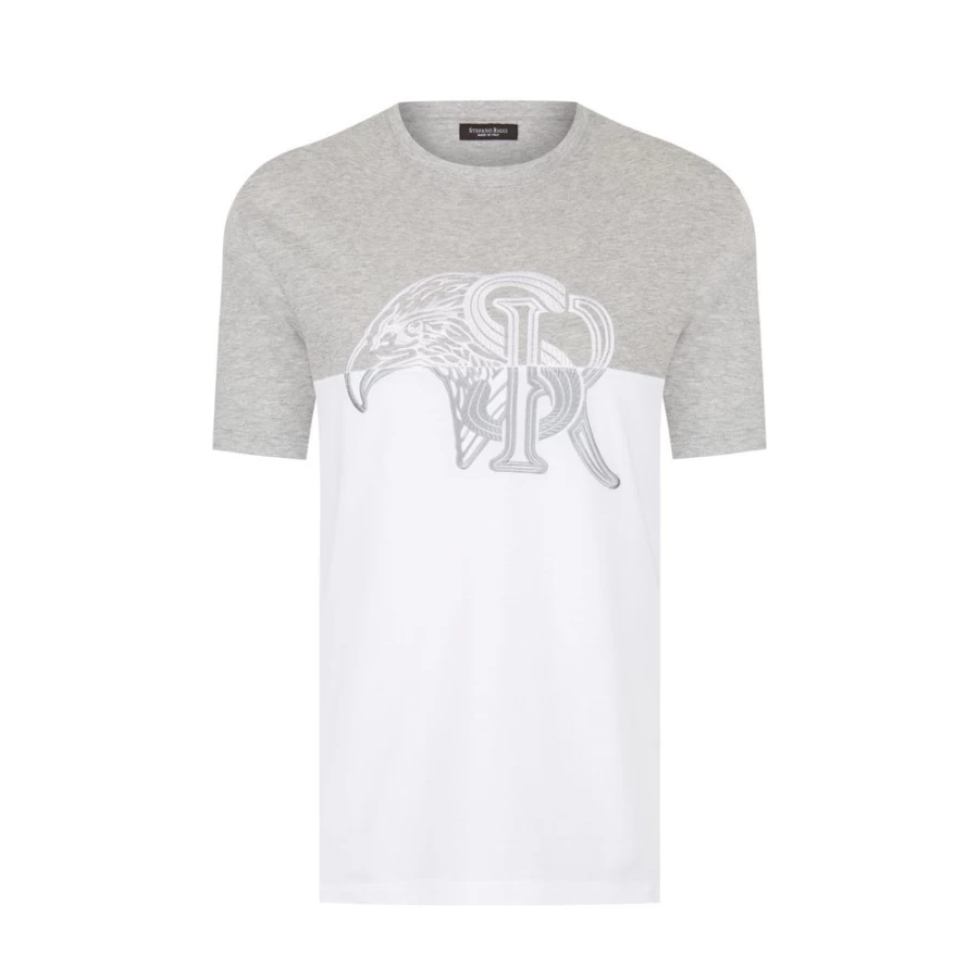 Stefano Ricci Men's Premium Cotton Crewneck T-Shirt – Luxury Casual Wear