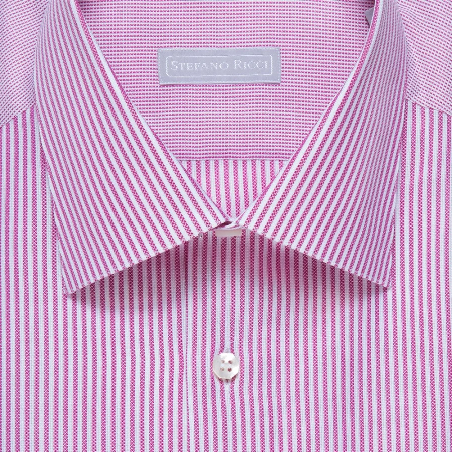 Stefano Ricci Men's Handmade Ivrea Shirt – Luxury Italian Cotton Dress Shirt for Men