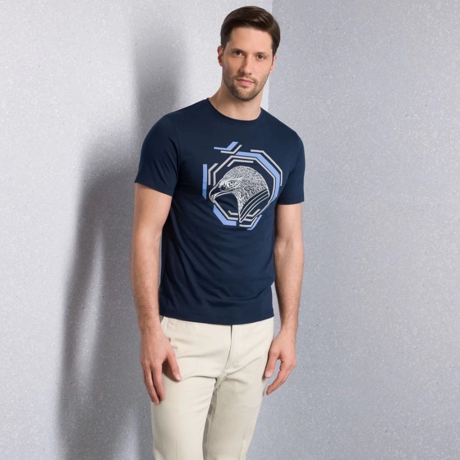 Stefano Ricci Men's B001 Crewneck T-Shirt | Premium Cotton Classic Fit