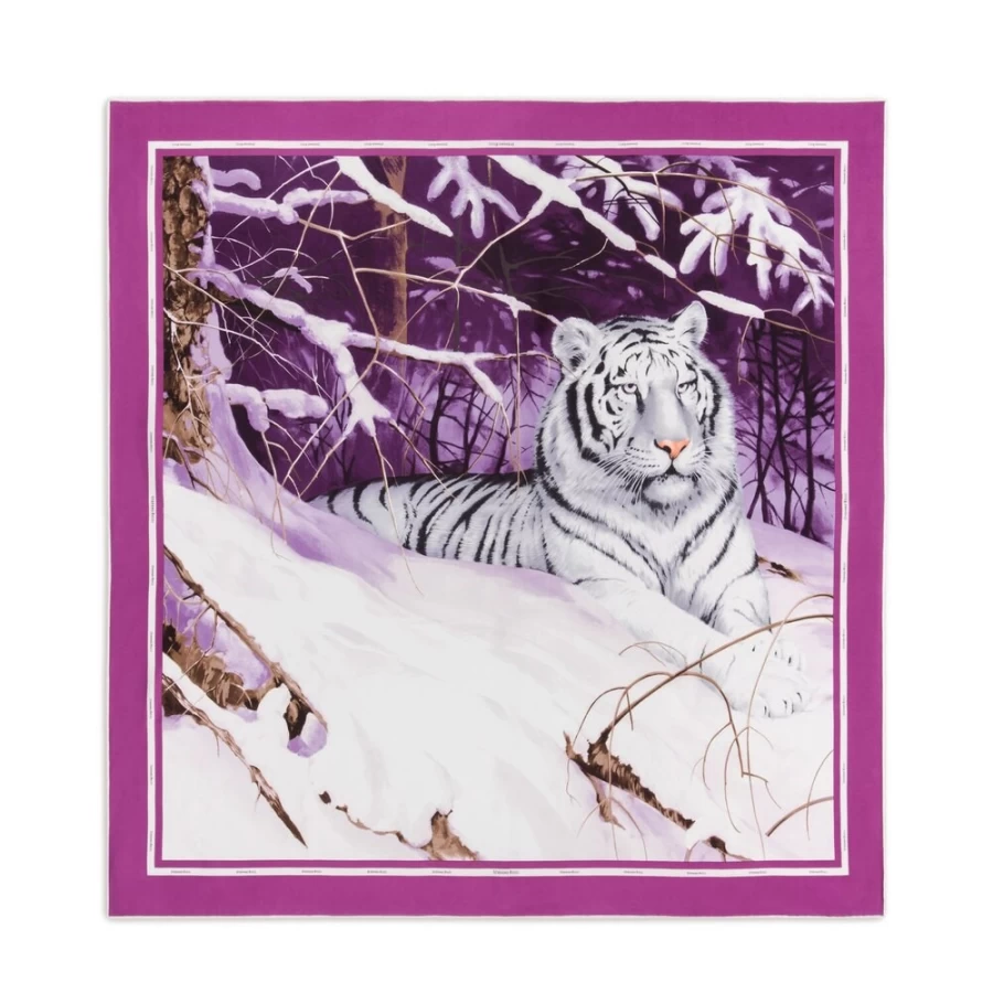 "Stefano Ricci Luxury Printed Silk Foulard Scarf – Elegant Designer Fashion Accessory"