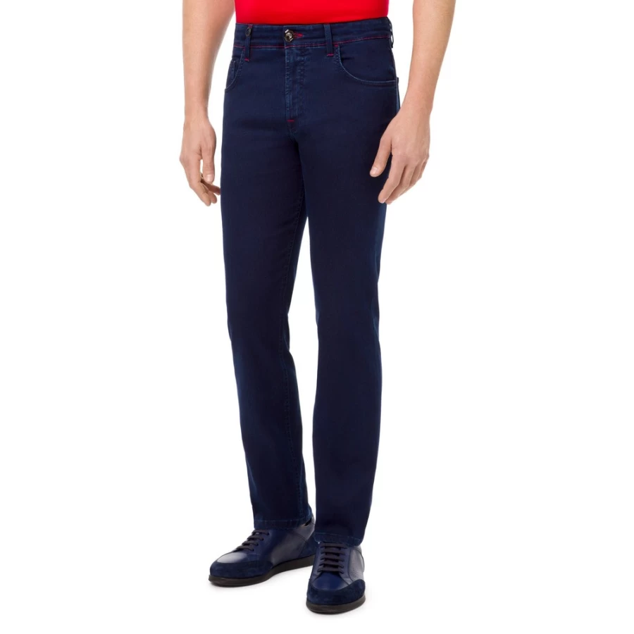 Stefano Ricci Men's Slim Fit Jeans - Premium Tailored Denim for a Stylish Look