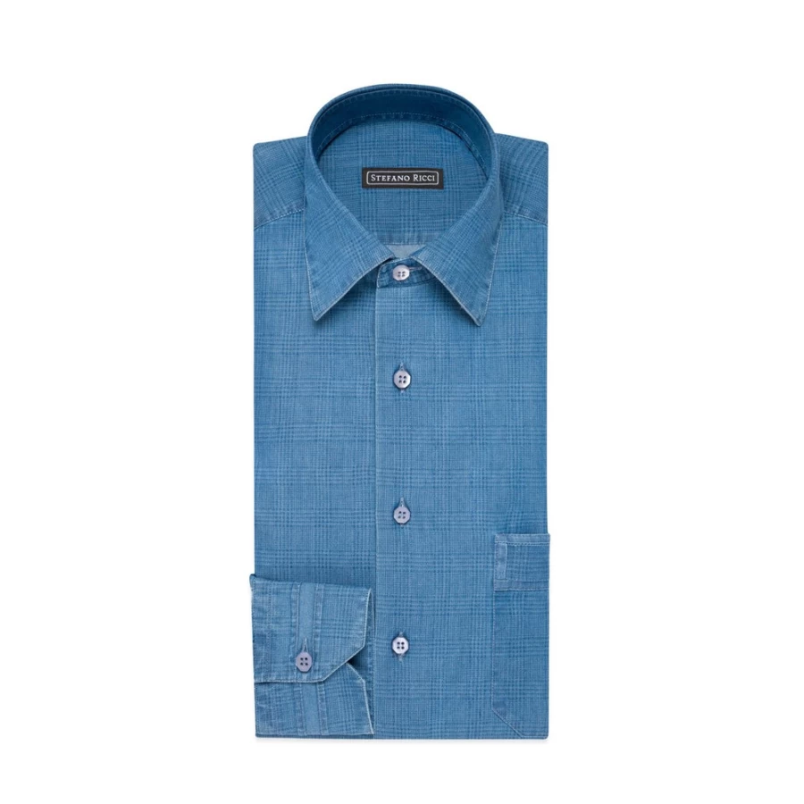 Stefano Ricci Men's Handmade Rust-Colored Shirt – Premium Luxury Casual Wear