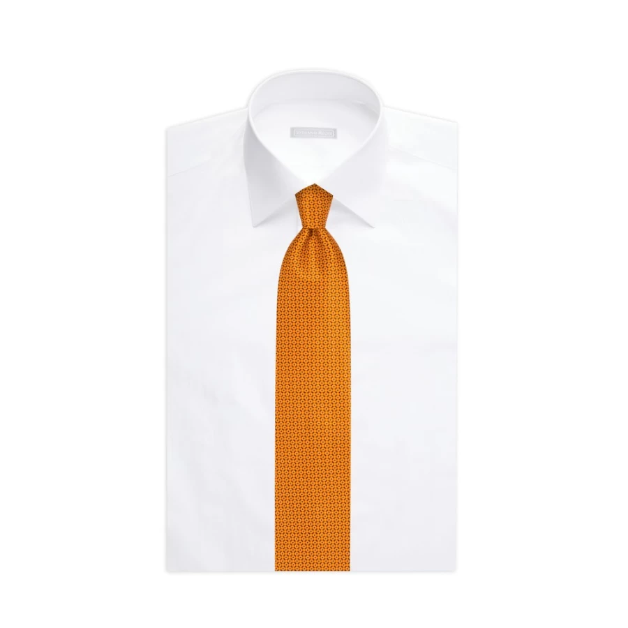 Stefano Ricci Luxury Hand-Printed Silk Tie for Men - Elegant Designer Necktie