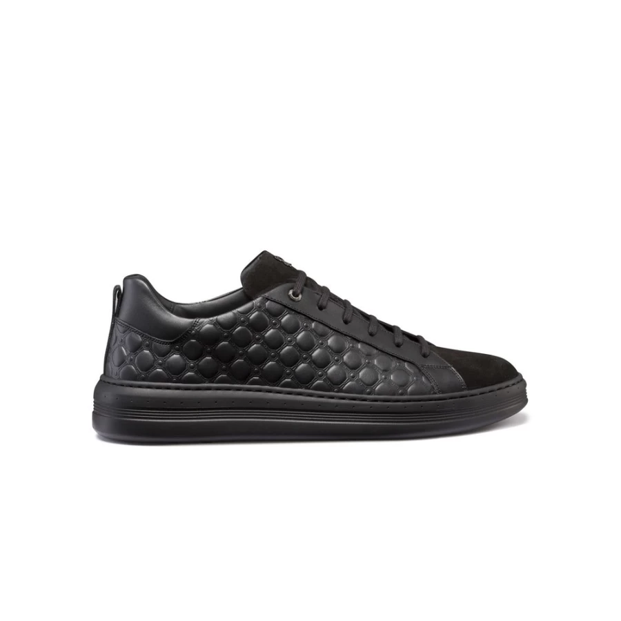 "Stefano Ricci Luxury Calfskin Leather and Suede Men's Sneakers"