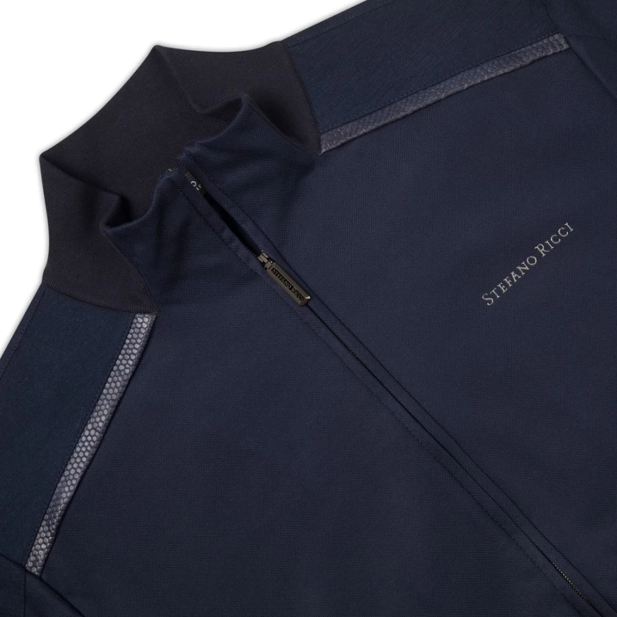 Stefano Ricci Men's Premium Jogging Suit Blouson - Luxury Tracksuit Jacket for Men