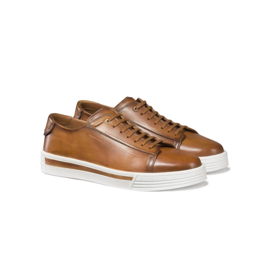 Stefano Ricci M039 Calfskin Leather Sneakers for Men – Premium Luxury Designer Shoes