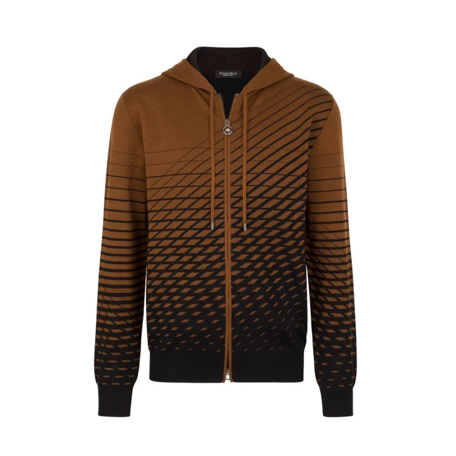 Stefano Ricci Men's Knit Hooded Jogging Blouson Jacket