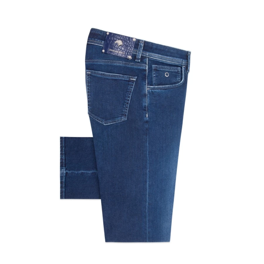 "Stefano Ricci Men's Premium Tapered Fit Jeans for Stylish Comfort"