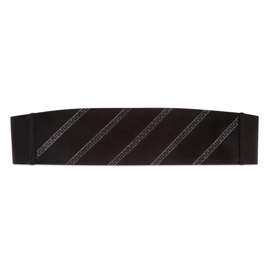 "Stefano Ricci Luxury Pleated Silk Cummerbund for Formal Wear"