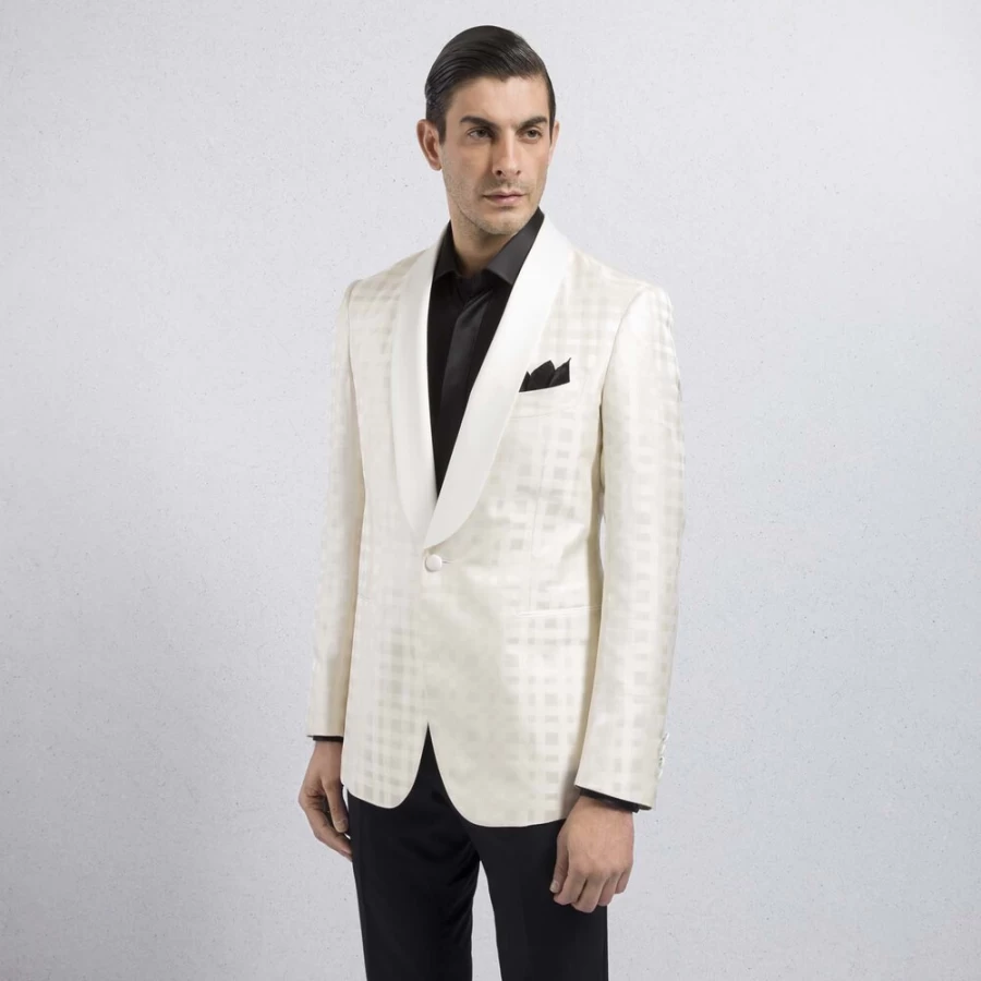 Stefano Ricci Men's One-Button Fiesole Jacket – Premium Luxury Blazer for Formal Wear