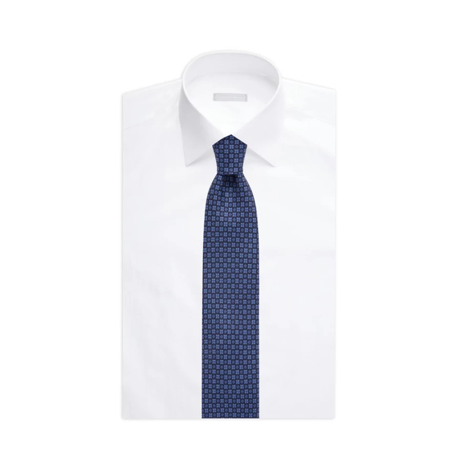 Stefano Ricci Luxury Hand-Printed Silk Twill Tie in Elegant Pattern 37071_003