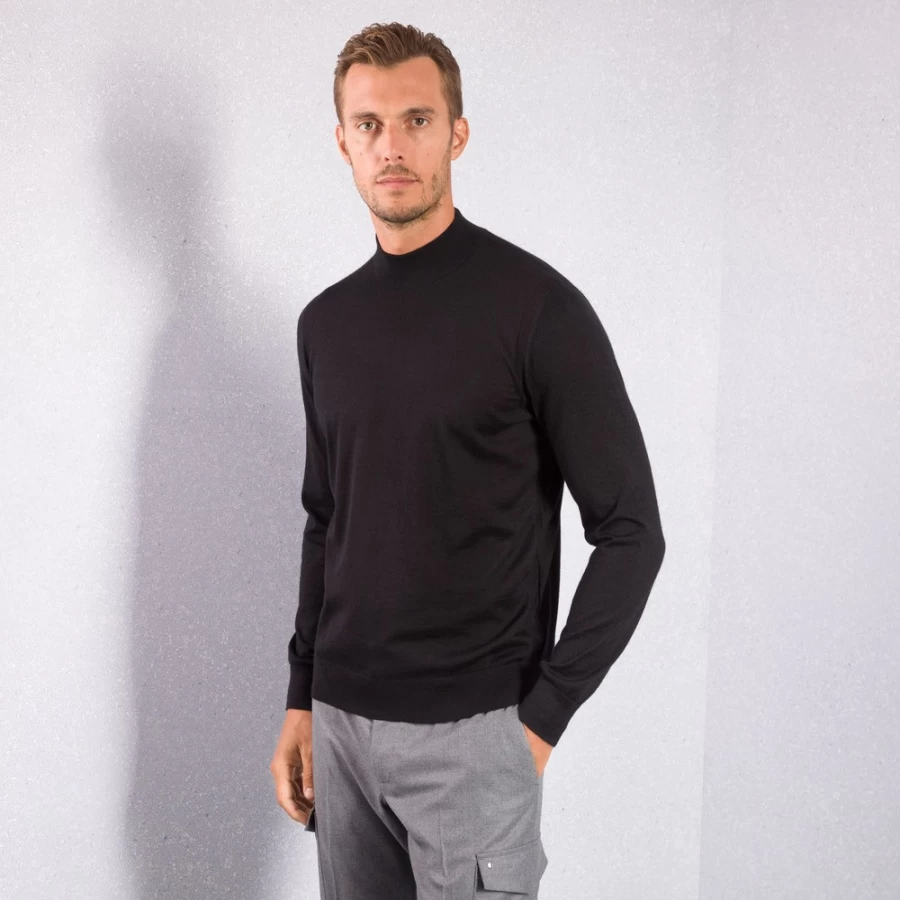 "Stefano Ricci Men's Knit Mockneck Sweater in F22302_131 Color"