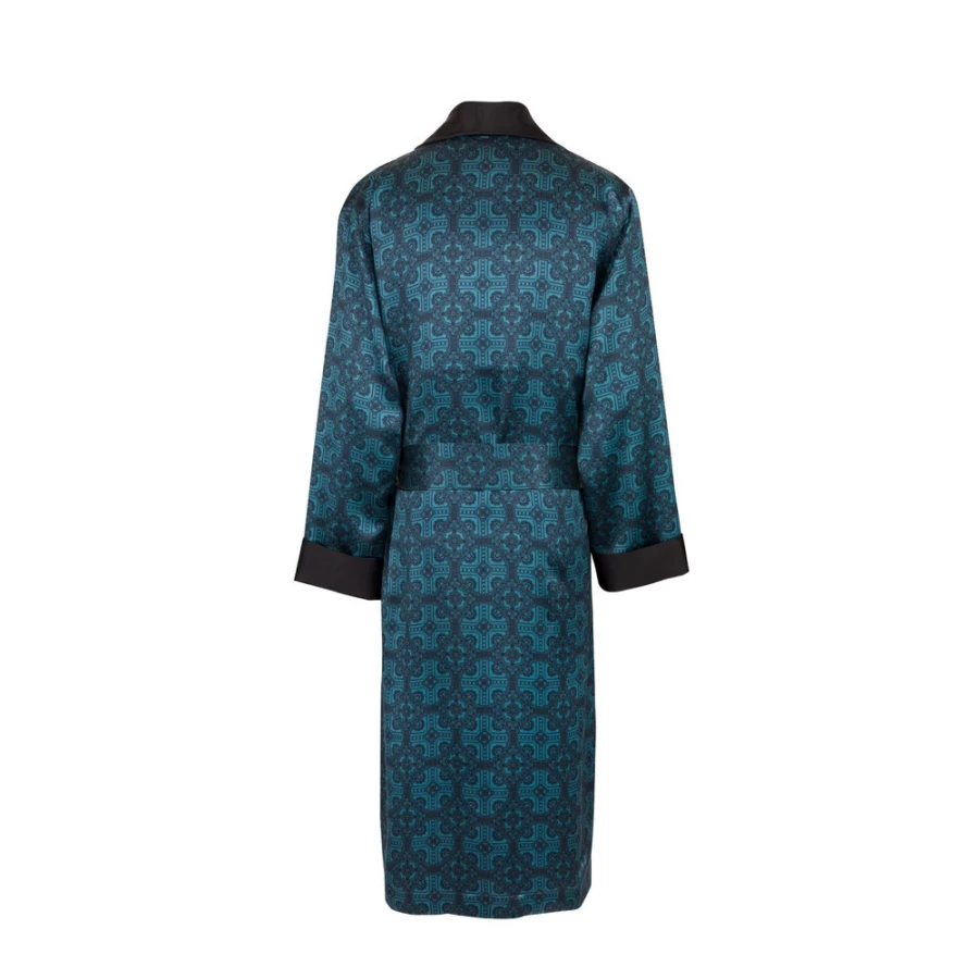 "Stefano Ricci Men's Luxury Silk Robe in Elegant Design – 43301V_004"