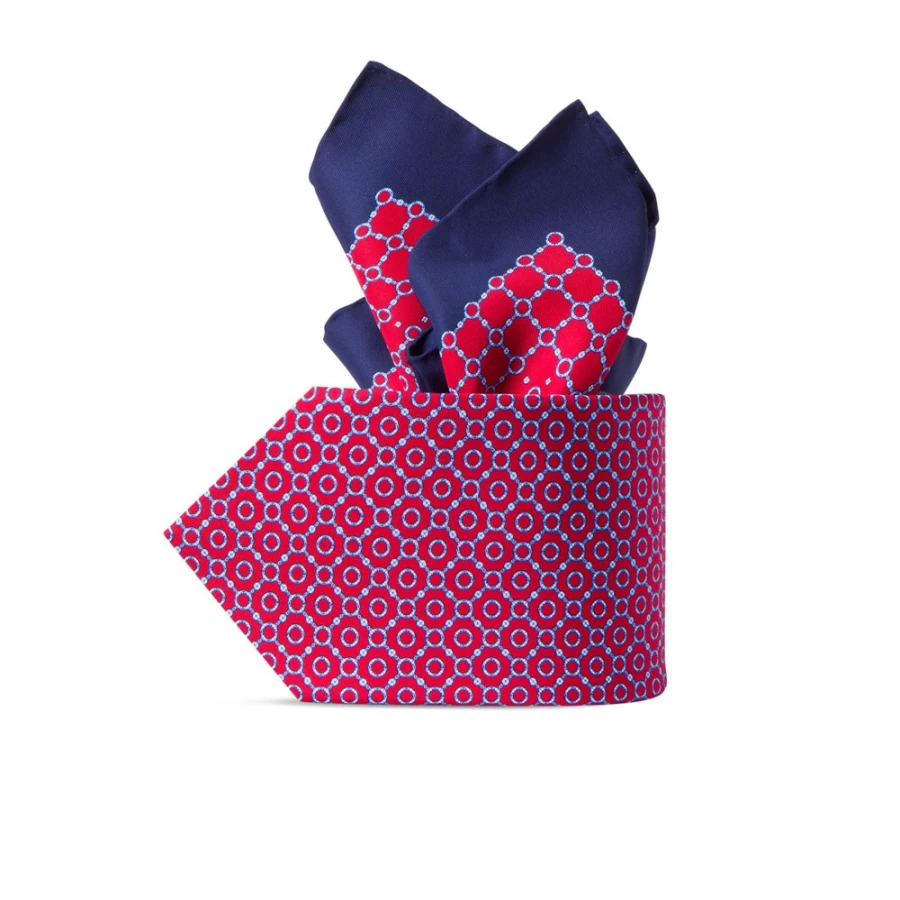 Stefano Ricci Luxury Hand-Printed Silk Tie Set in Elegant Color 39101_005