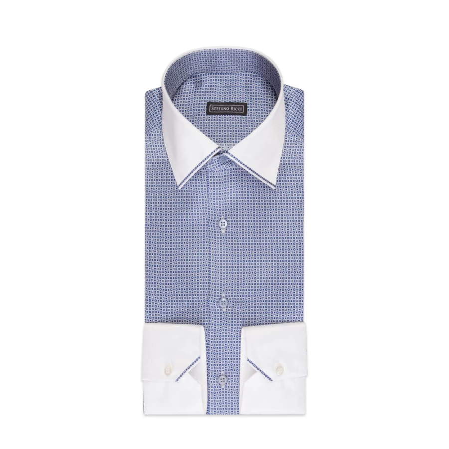 Stefano Ricci Men's Handmade Ivrea Shirt – Luxury Italian Cotton Dress Shirt