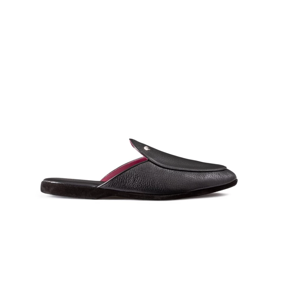 Stefano Ricci Luxury Deerskin Leather Slippers in Classic Color N999