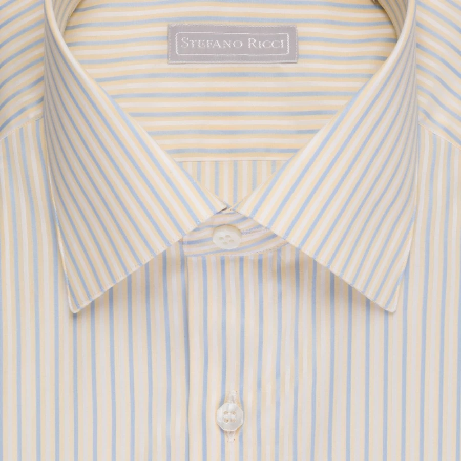"Stefano Ricci Men's Handmade Asti Shirt – Premium Luxury Cotton Dress Shirt"
