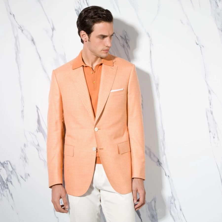 "Stefano Ricci Men's Two Button Iconic Sartorial Jacket – Luxury Tailored Blazer"