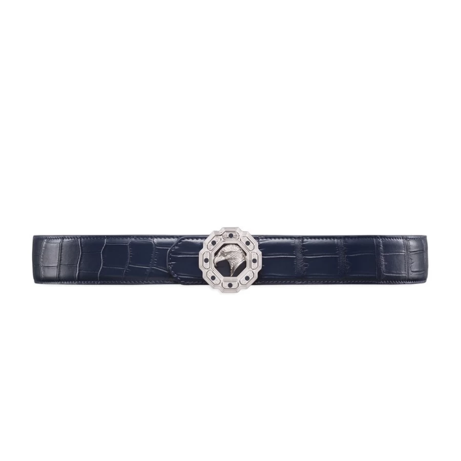 Stefano Ricci Luxury Matted Crocodile Skin Belt for Men - Premium Designer Accessory