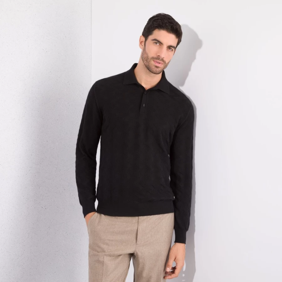 "Stefano Ricci Men's Premium Three Button Polo Shirt in Classic Color F21402_131"