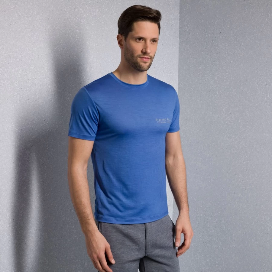 Stefano Ricci Men's Luxury Crewneck T-Shirt in Color B008