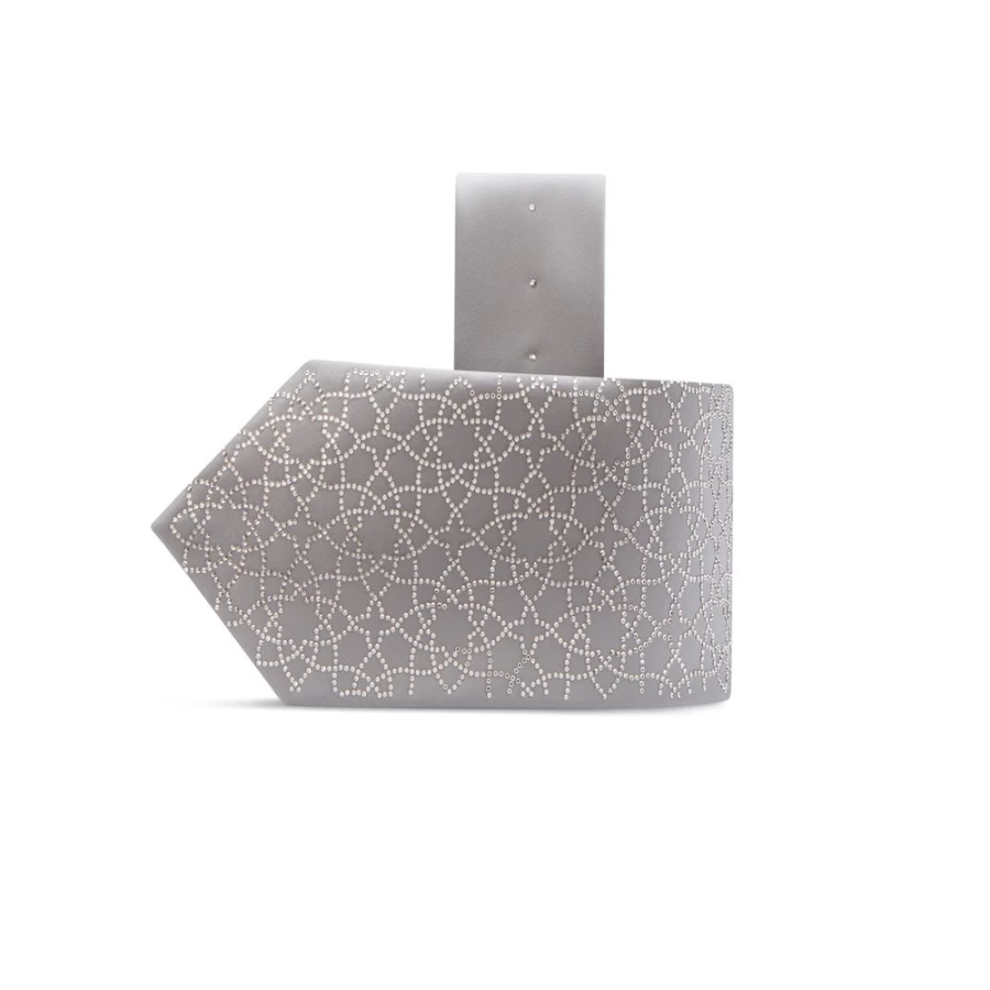 Stefano Ricci Luxury Handmade Silk Tie Embellished with Swarovski Crystals